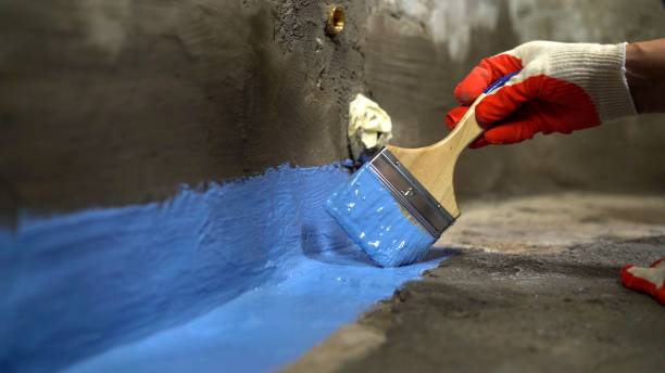 Commercial Waterproofing project at a Cedar Bluff, VA business property by SJ Waterproofing Pros